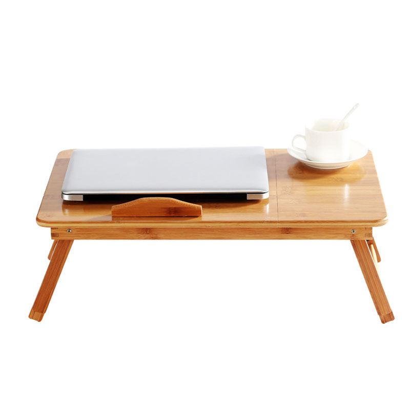 Foldable Portable Bamboo Computer Stand Laptop Desk With/Without Fan Tea Serving Bed Dining Table Laptop Notebook Table