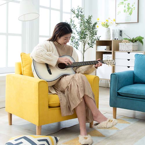 Lazy Sofa  Sofa Bed Small Huxing Double Fabric Sofa Living Room Bedroom Tatami Clothing Shop Sofa
